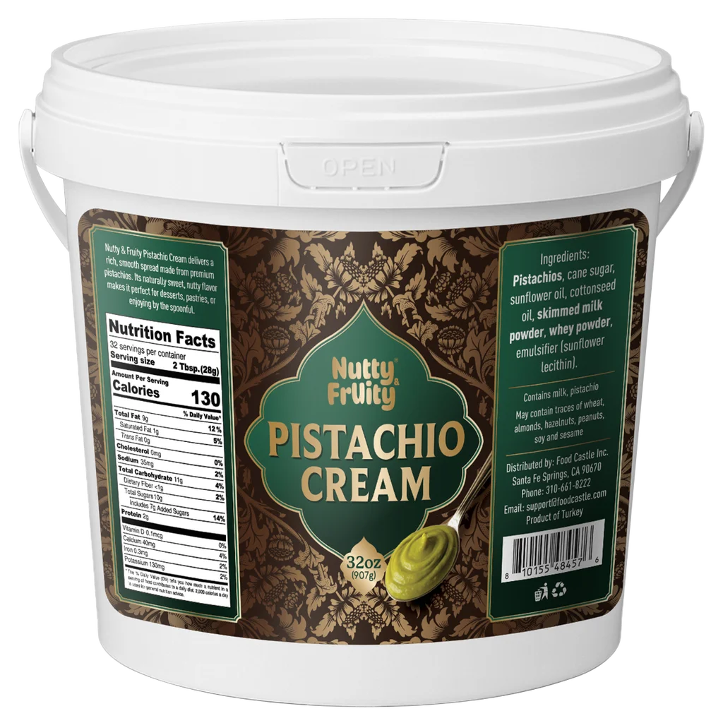 Nutty & Fruity Pistachio Cream, 32 oz