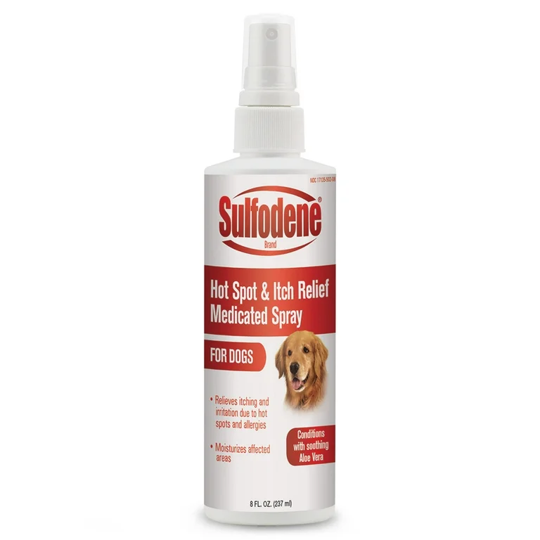 Sulfodene Medicated Spray for Dogs, Hot Spot and Itch Relief, 8 fl oz