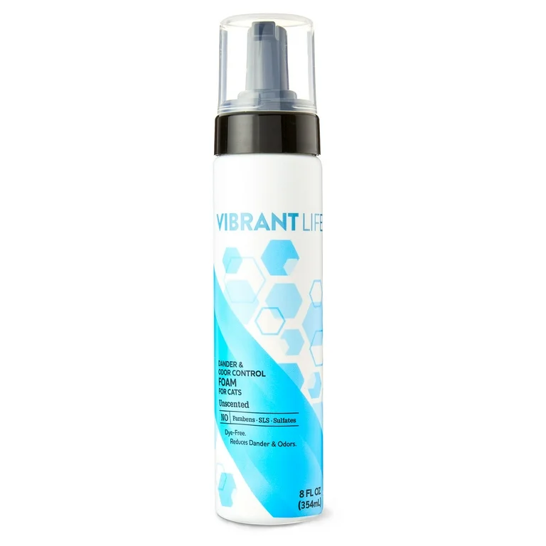 Vibrant Life (4.3) | 215 Vibrant Life Dander and Odor Reducing Waterless Foaming Cat Shampoo